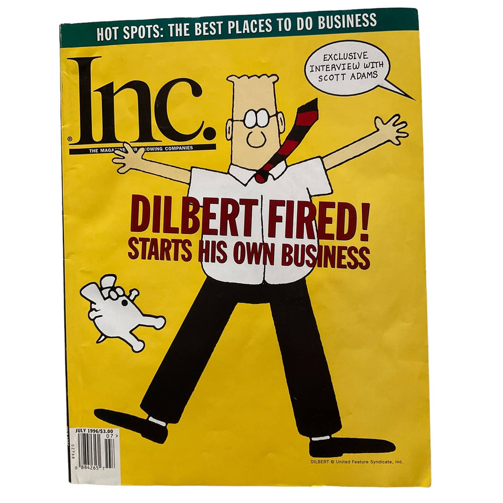 Dilbert INC Magazine Article July 1996 Pre-Owned